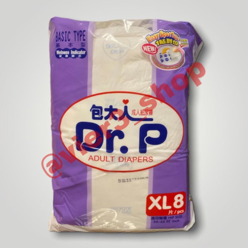 Pampers/Popok Dewasa Dr. P Diapers Size XL 8