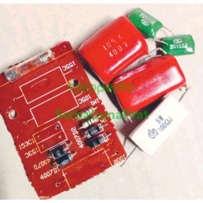 kapasitor keramik to Milar mosfet / transistor real foto