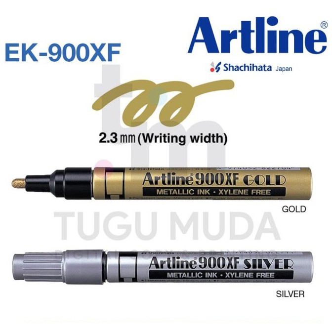 

ARTLINE Spidol Permanen Metallic Silver/Gold - 2.3mm