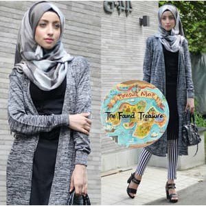 TokoMilkan - Cardigan Rajut Wanita Long Twis Cardy