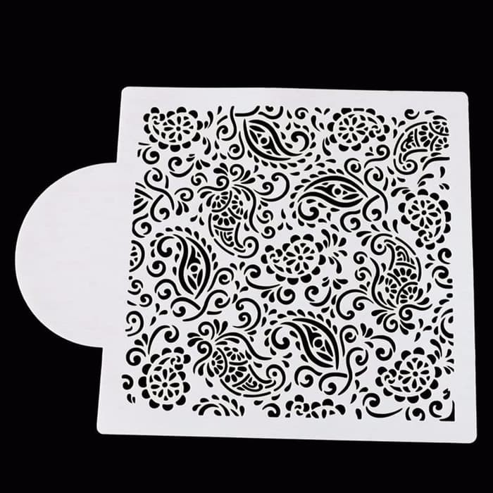 

Plastic Stencil - Stensil Dekorasi Wedding Cake Motif Parang