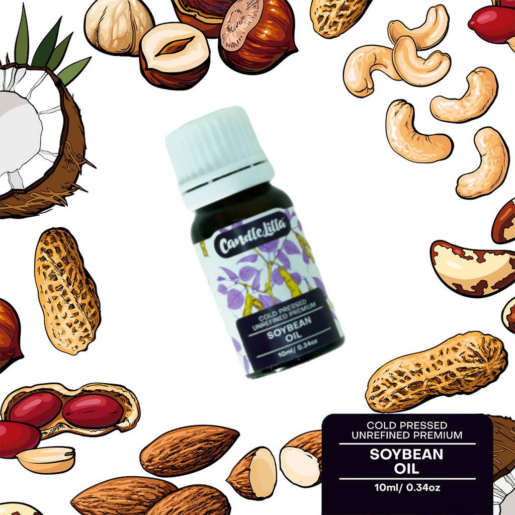 Jual COLD PRESSED UNREFINED SOYBEAN OIL Premium 100 Pure oil Kedelai Candlelilla 10ml Shopee
