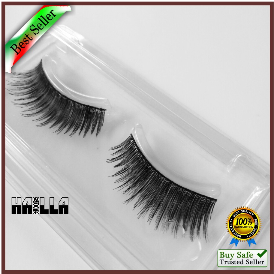 Bulu mata Palsu 047 Fake Eyelash Natural Lembut Premium Bagus Murah Kualitas Export