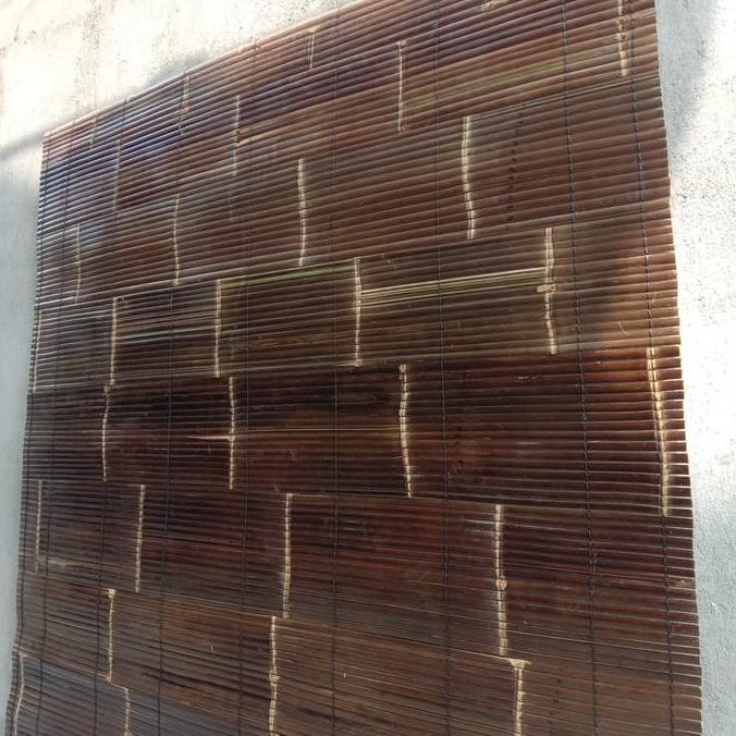 Tirai Bambu Kulit Hitam vernish Size 2m x 3m