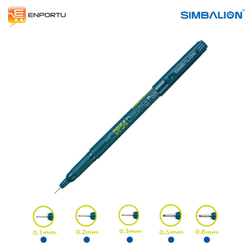 

Simbalion Drawing Pen Biru Set - Pena Kaligrafi ( isi 5 pcs )