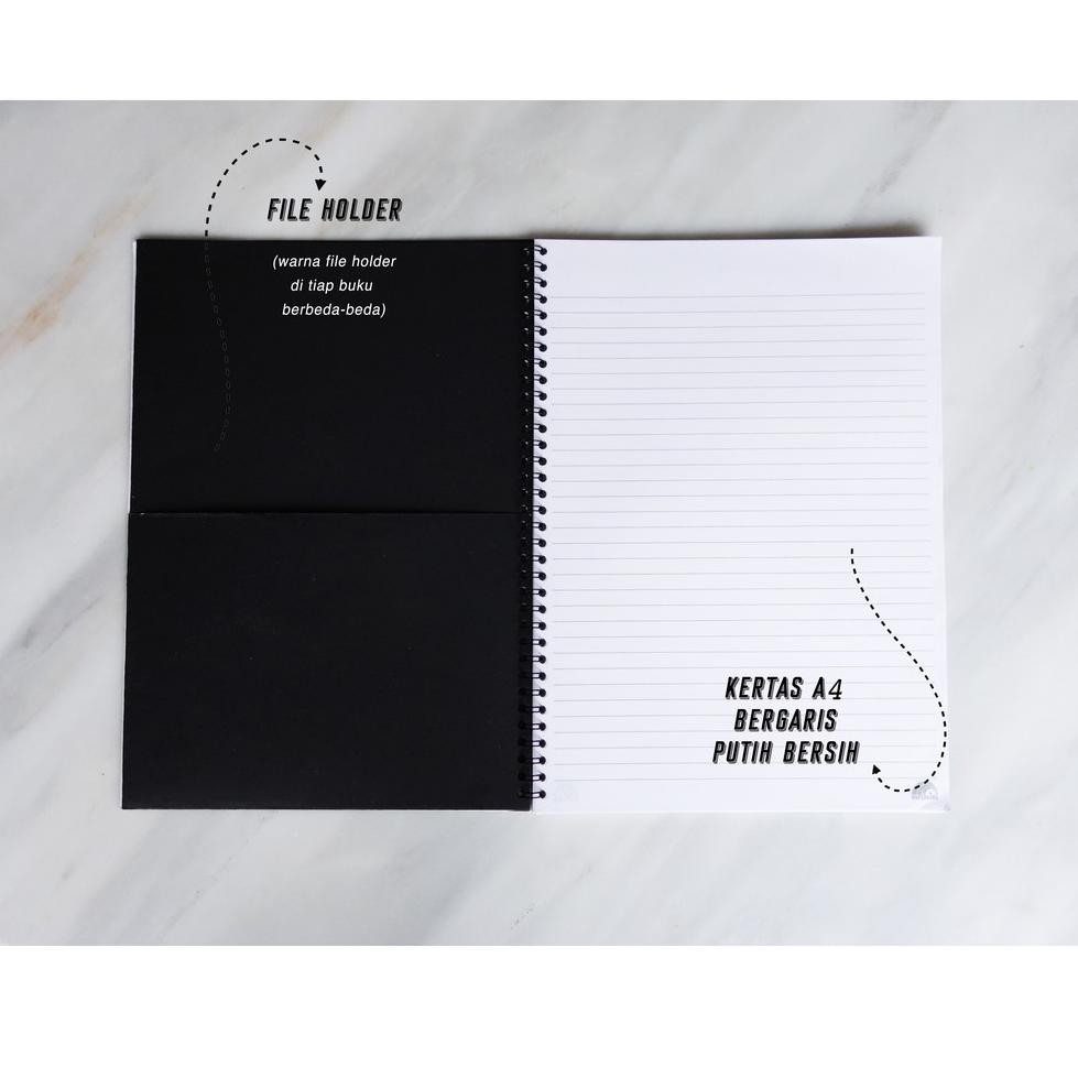 

Mq1Code HONNE LOCATION UNKNOWN Quote Spiral Ruled Notebook Diary Journal Office School Supplies Buku