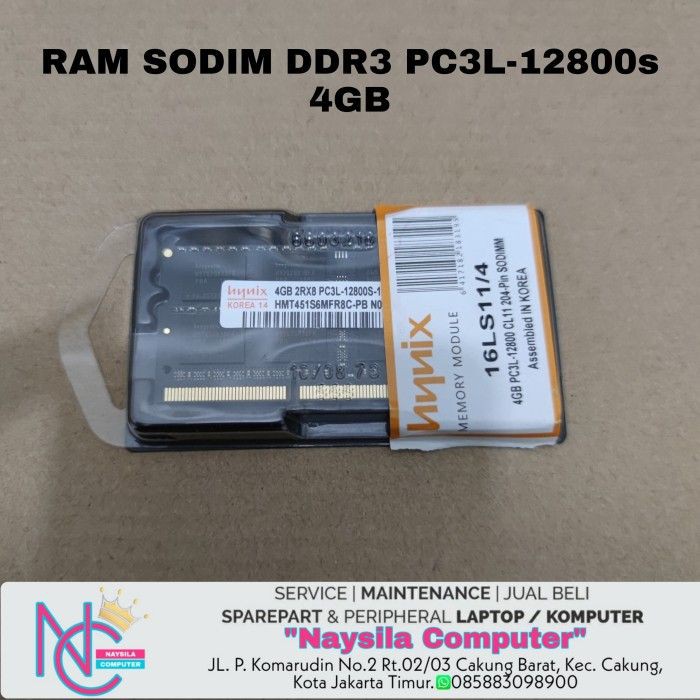 ram ddr3 4gb 12800s - Ram Laptop ddr3 PC3L-12800S 4GB - RAM DDR3 PC3L