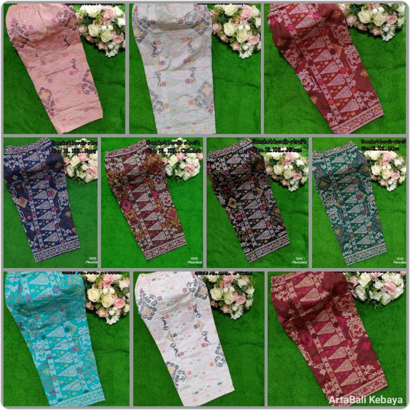 Kamen jadi songket bordir strait