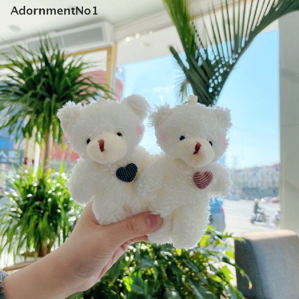 (AdornmentNo1) 1pc Gantungan Kunci Boneka Plush Beruang Kartun Lucu