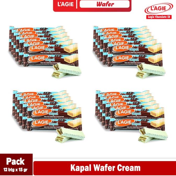 

] LAGIE KAPAL WAFER CREAM 48PCS x 15GRAM