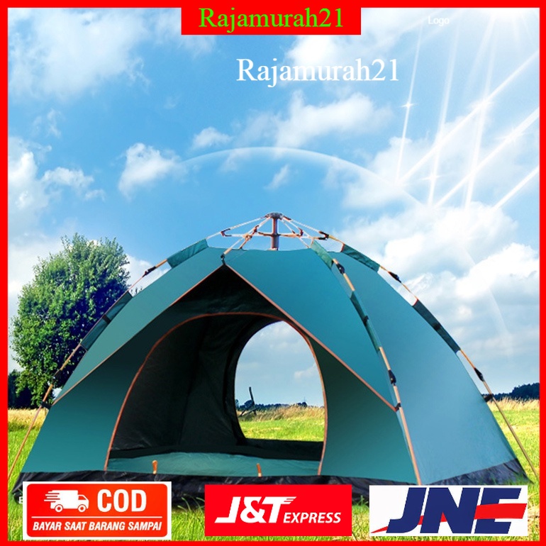 TERMURAH!!AstaGear Tenda Camping Outdoor Adventure 3-4 Orang - SH-014 - Green