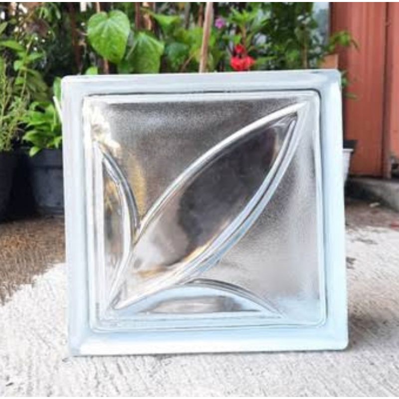 glassblok glassblock glass block blok kaca bening 190x190x95 motif ayana