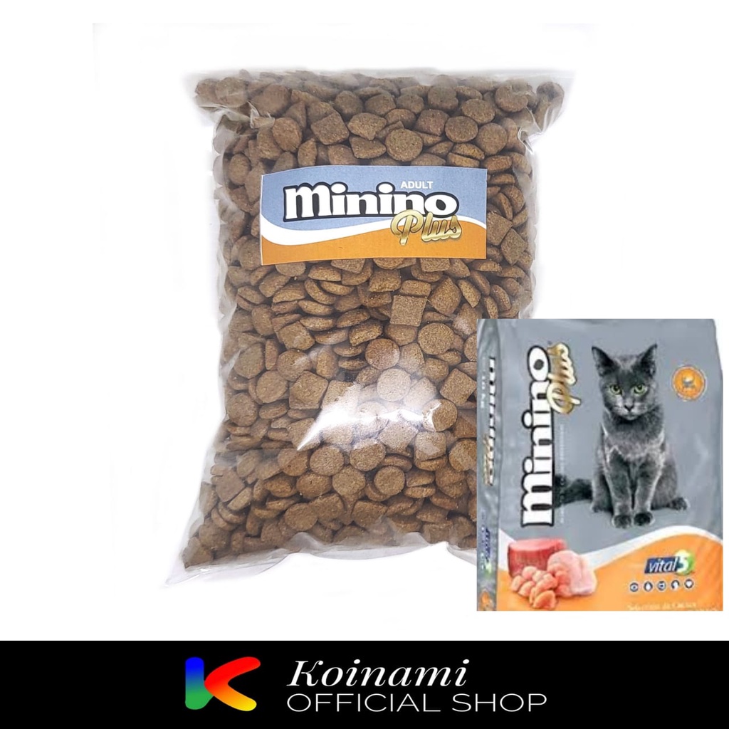 Jual Minino Plus Adult 500gr Chicken Fish Rice Repack Makanan Kucing Dewasa Cat Food Cat
