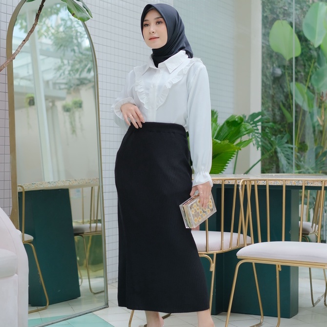 ROK RAJUT WANITA SPAN PANJANG KNIT