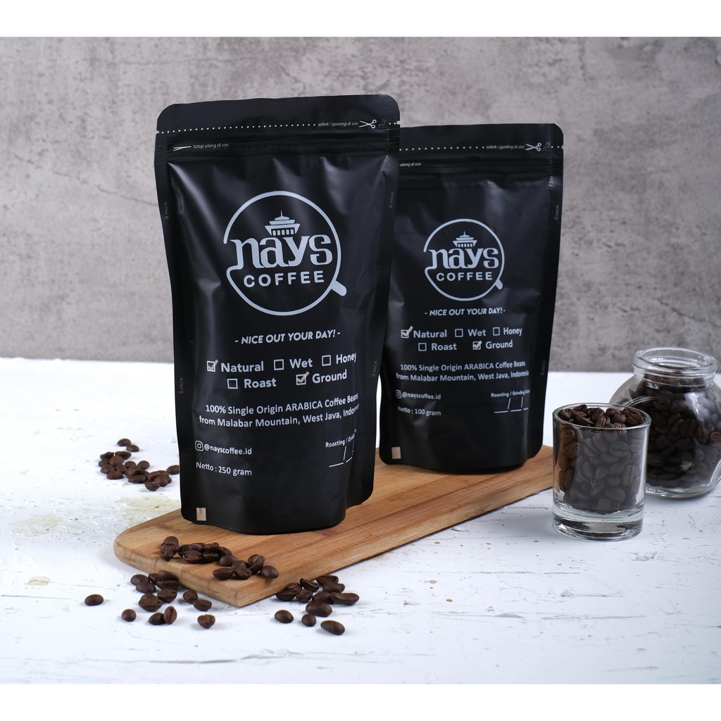 

Kopi Malabar - Ground/Bubuk (Natural) Nays Coffee 250gr