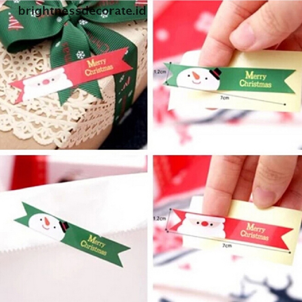 36pcs Stiker Label Segel Desain Santa Merry Christmas Untuk Membuat Kartu Scrapbook