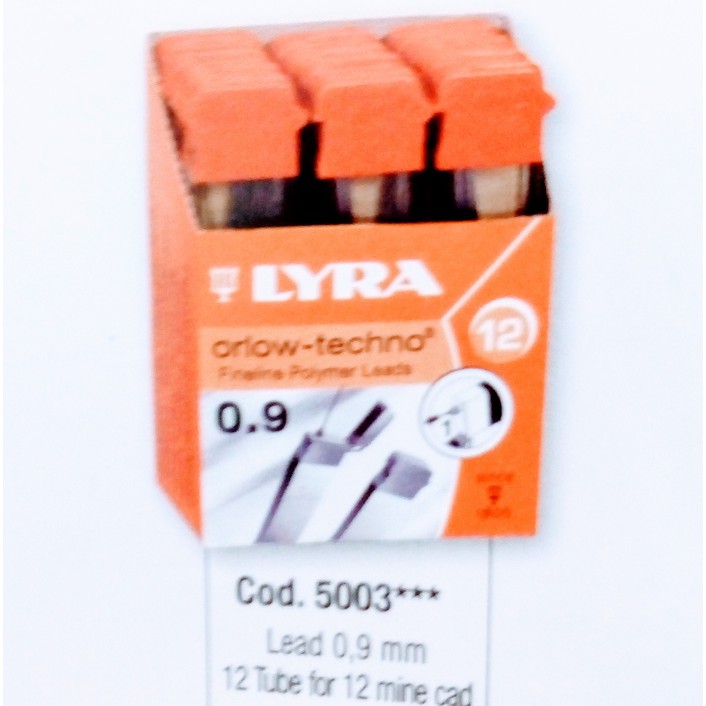 

Isi pensil mekanik 0,9 mm 2B/B/HB/H LYRA mechanical pencil lead