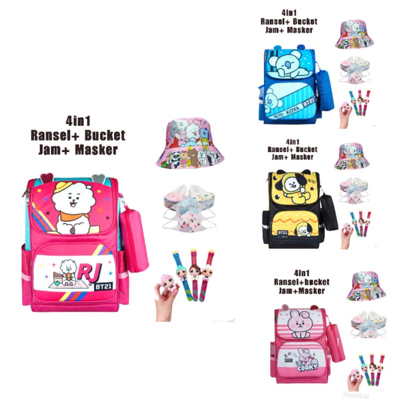 Tas ransel anak sekolah SD motif bt21