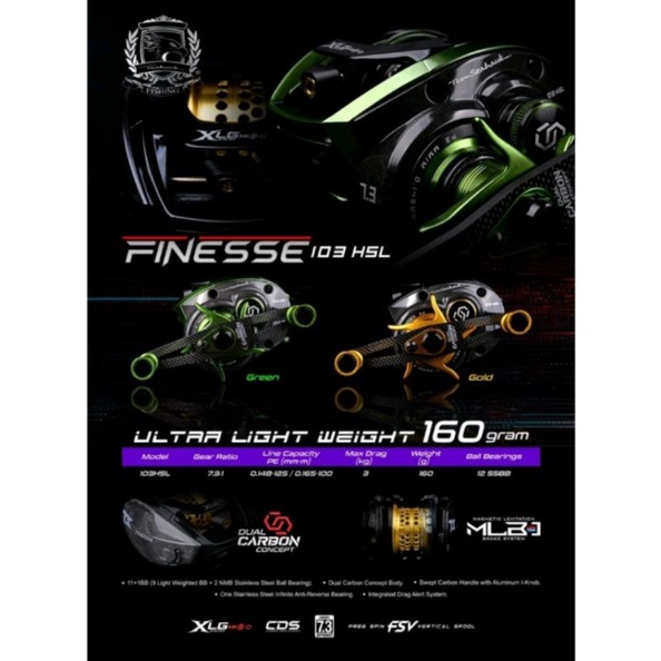 reel bc team seahawk finesse 103HSL