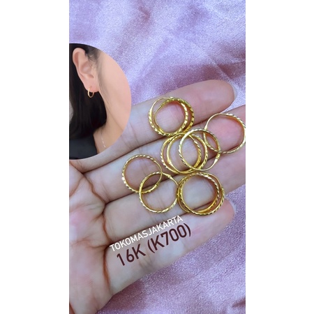 anting gipsy ukir 16k (untuk anak-dewasa) 0,5k700(16k)