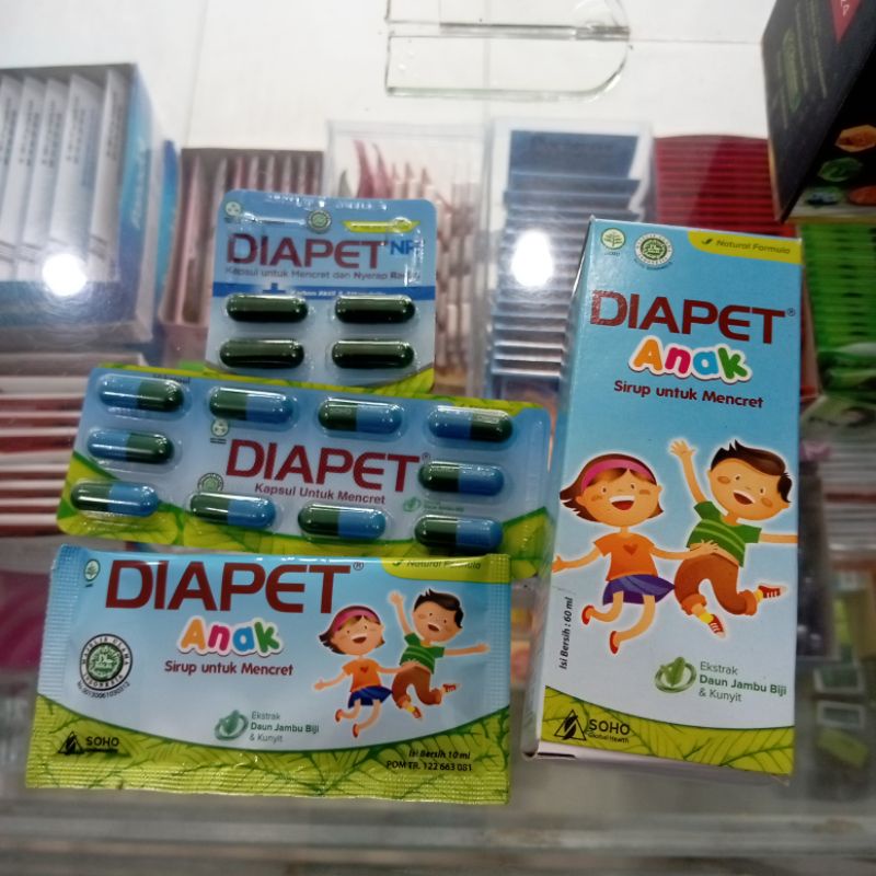 DIAPET ANAK SIRUP, DIAPET CAPSUL & DIAPET NR