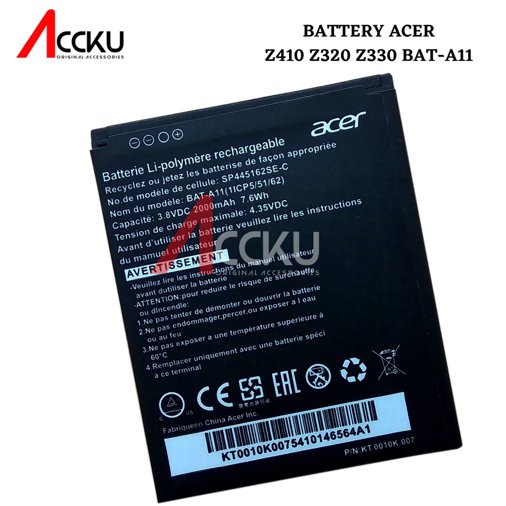 BATTERY ACER Z410 Z320 BATERAI ACER BAT-A11 Z330 HIGH QUALITY