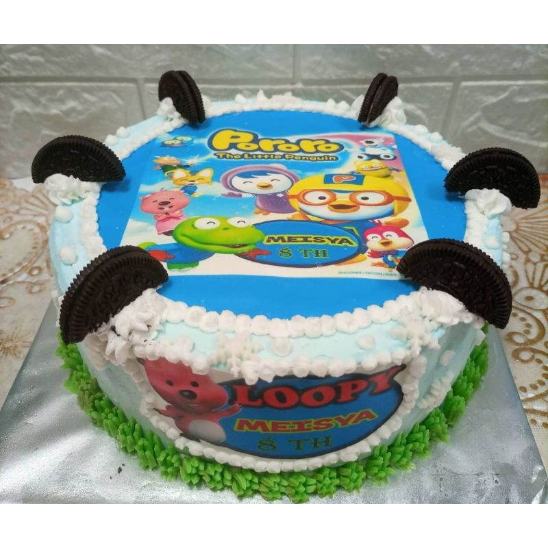 

Free ongkir Es krim tart ultah edible