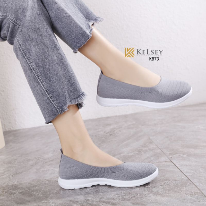 Sepatu Flyknit  Slip On Wanita Kelsey KB73