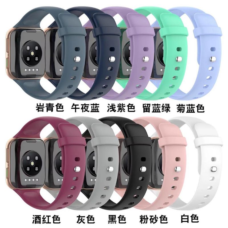 Strap Rubber Oppo Watch 41mm 46mm Tali Jam Smartwatch OPPO