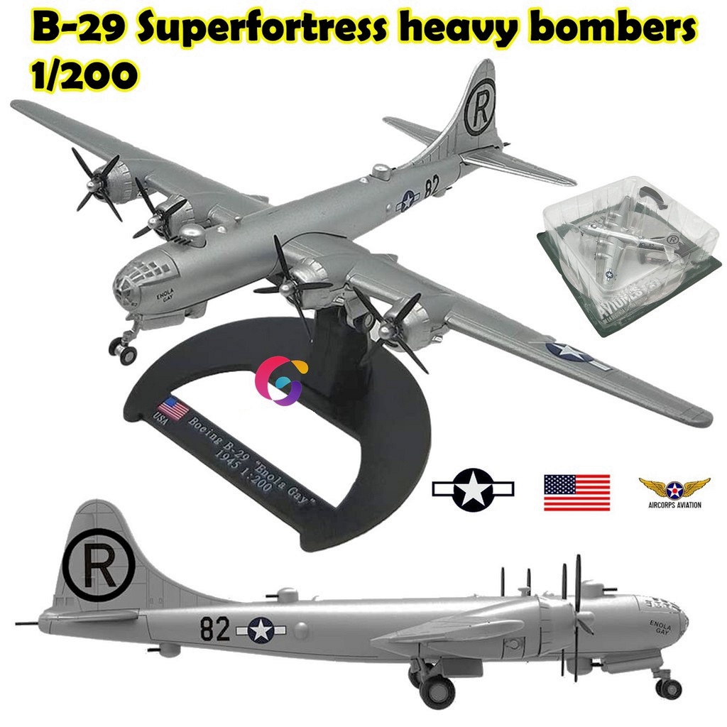 Diecast Pesawat Perang Dunia II Bomber B-29 Skala 200 Amerika Serikat