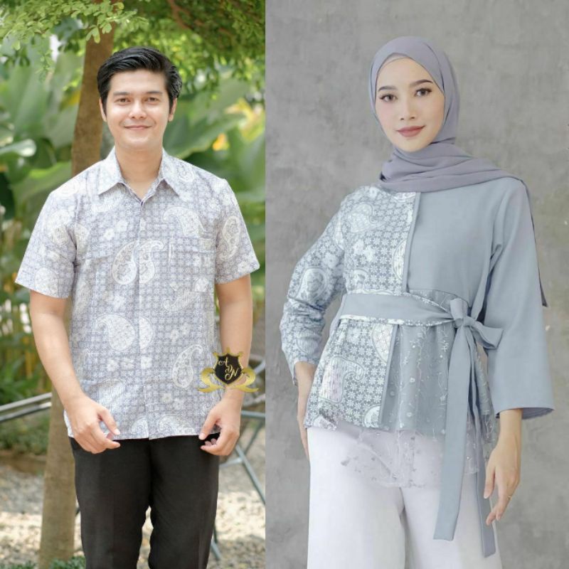 Maura Couple - Sania Ruffle Batik Couple JUMBO ori Ndoro jowi DNT Garansi Termurah Shopee - SOLO