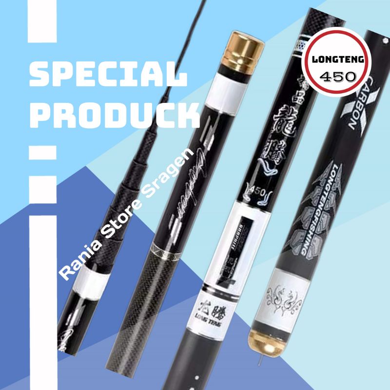 joran tegek pancing Longteng 450 hitam