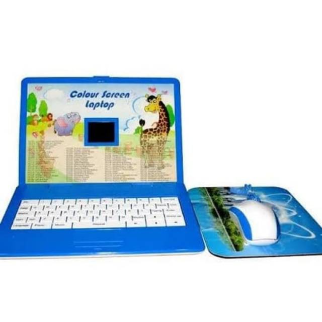 MAINAN ANAK LAPTOP BAHASA GAME EDUKASI DGN MOUSE MUSIK