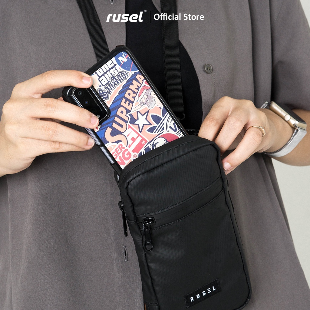 RUSEL CO I Sling bag mini Taka I Hanging wallet I card holder pria