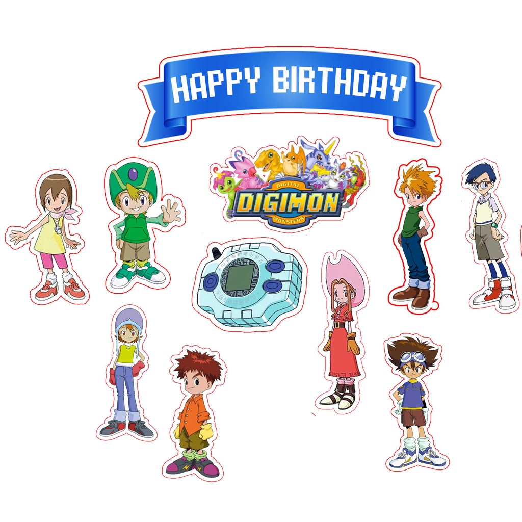 

TOPPER CAKE CUSTOM TOPPER ULANG TAHUN / HIASAN KUE DIGIMON