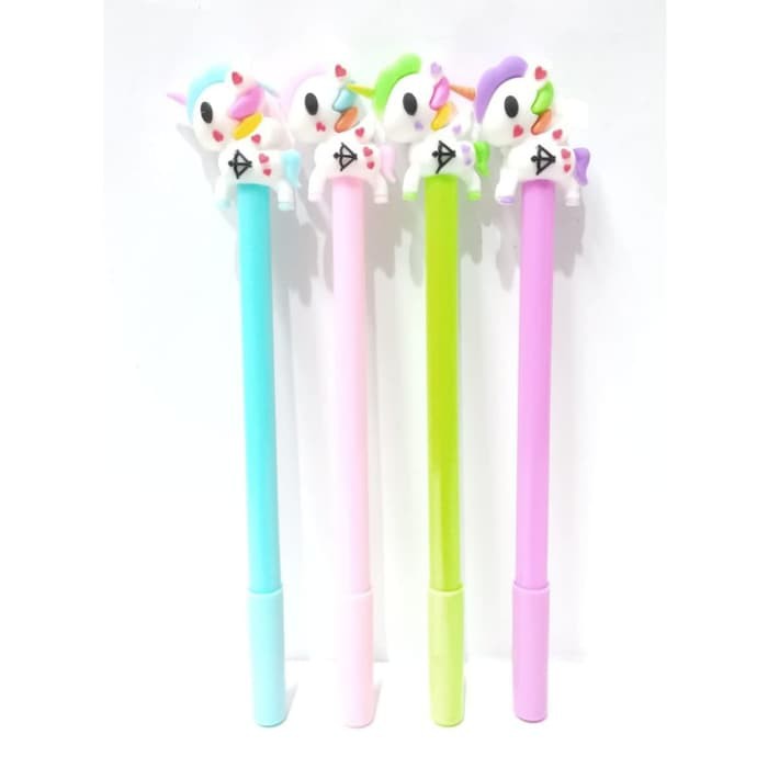 

Pulpen Bolpen Kepala Unicorn Alat Tulis Gel Hitam 0.5 mm - Ungu