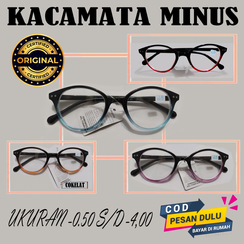 Kacamata baca minus pria wanita uk -0.50- -4.00 kaca mata minus kacamata rabun jauh reading glasess