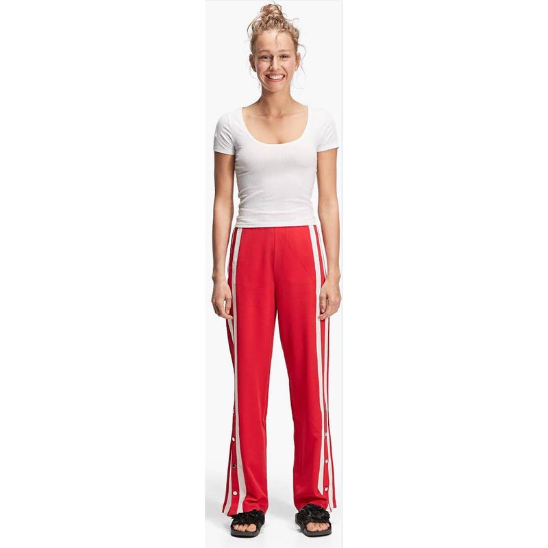 Stradivarius Side Stripe Pants with Buttons