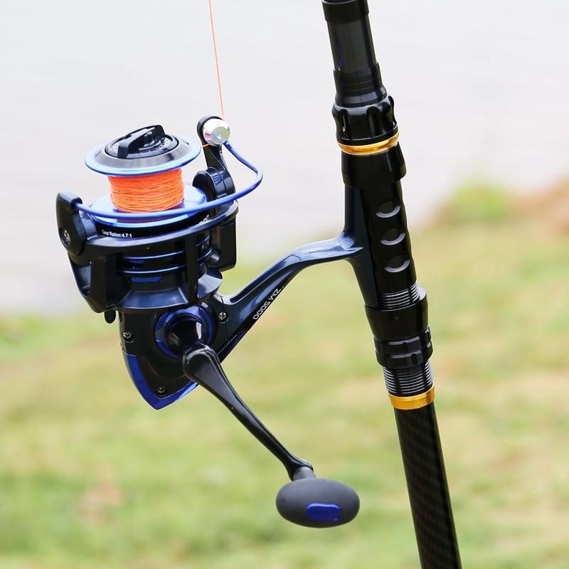 Sougayilang Gulungan Pancing Berputar 13 + 1BB Ringan Ultra Halus Aluminium Sea Fishing Reel