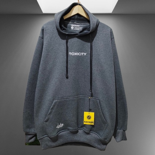 Sweater Hodie Pria Distro ToxiCity Distro Flece Tebal Sweatshirt Hoodie Original Kachios Cream Cb.Cloting