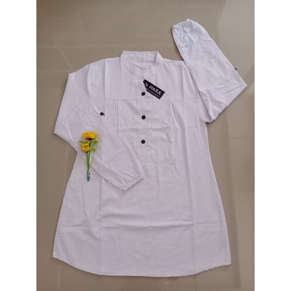Tunik Hara Putih//Blouse Hara Katun