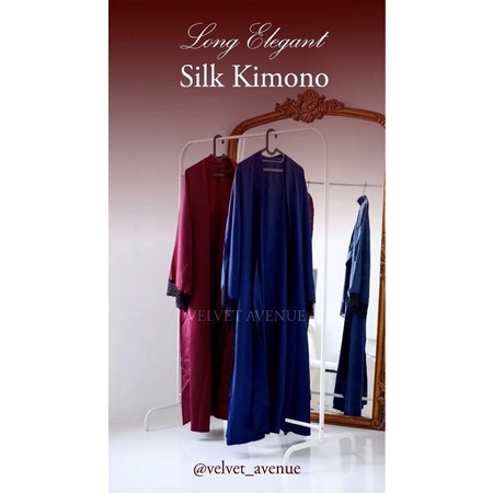 Gratis Ongkir Va-Kimono Bride Hijab Muslim Panjang Muslimah Satin Silk Kimono Outer Make Up Mandi