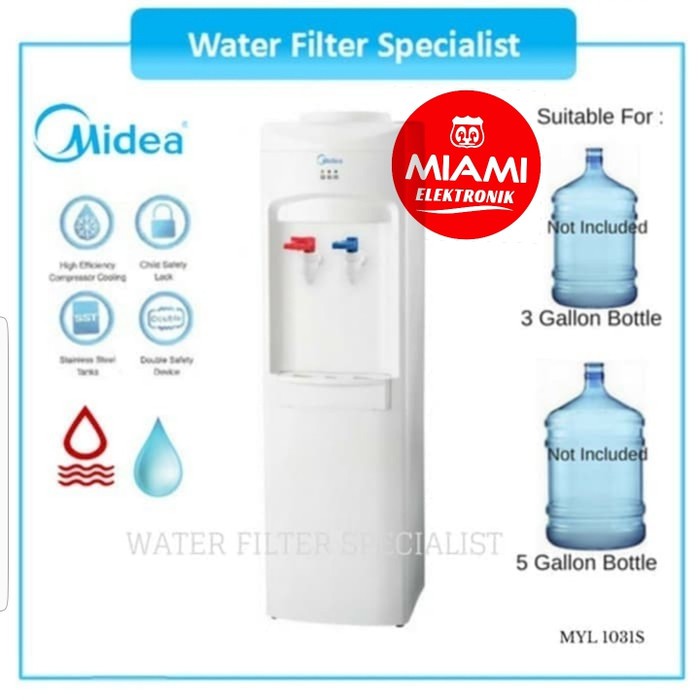 Dispenser Midea MYL1031S Dispenser Galon Atas Midea MYL 1031S