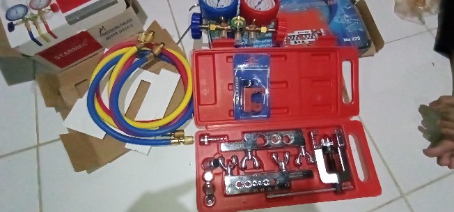 Flaring Tool Ct275 + Cutter Mini Ct128 Tube Cutter Pipa Ac Swaging