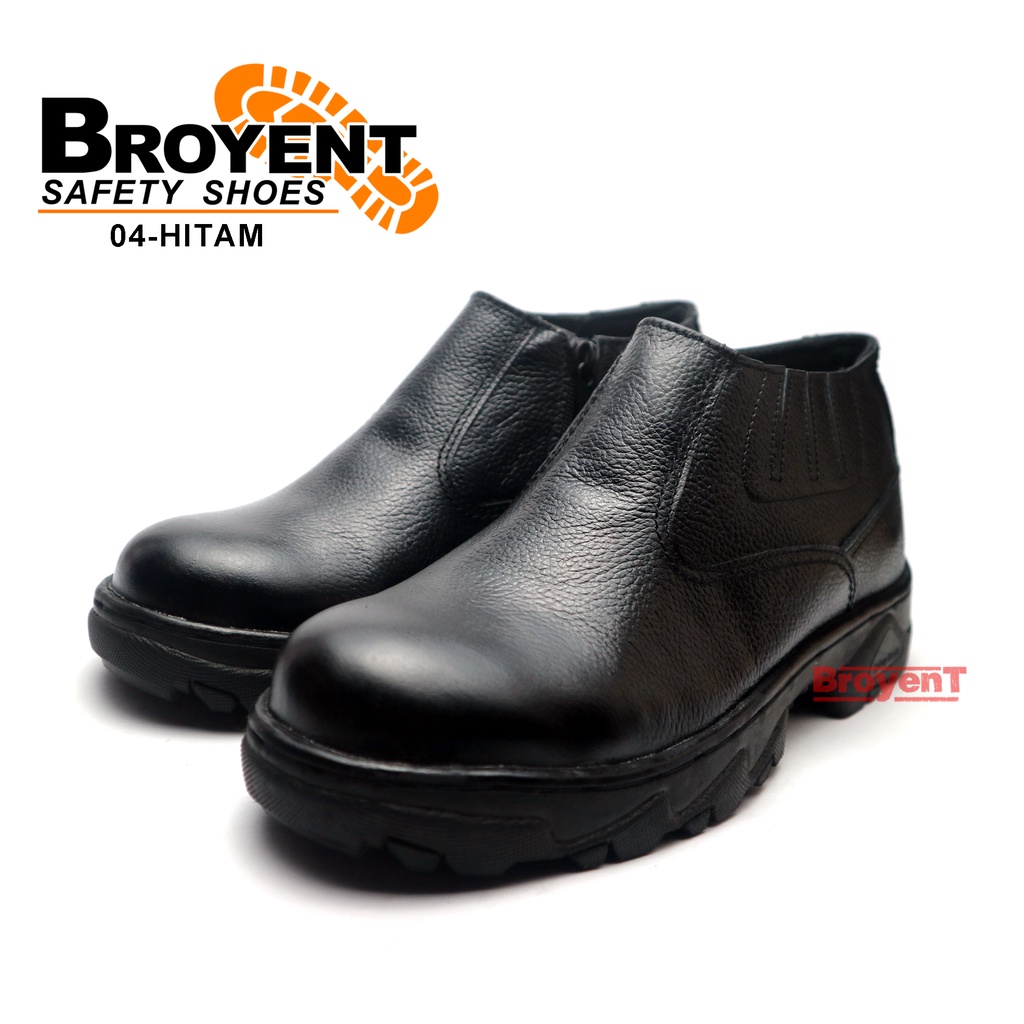 Sepatu Safety Boot Resleting Kulit Asli 04