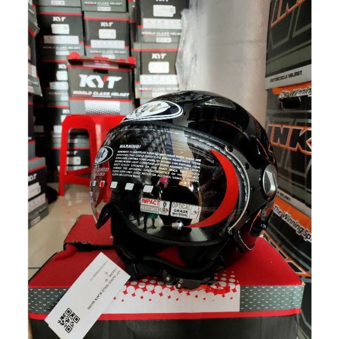 HELM KYT ELSICO BLACK METALIK