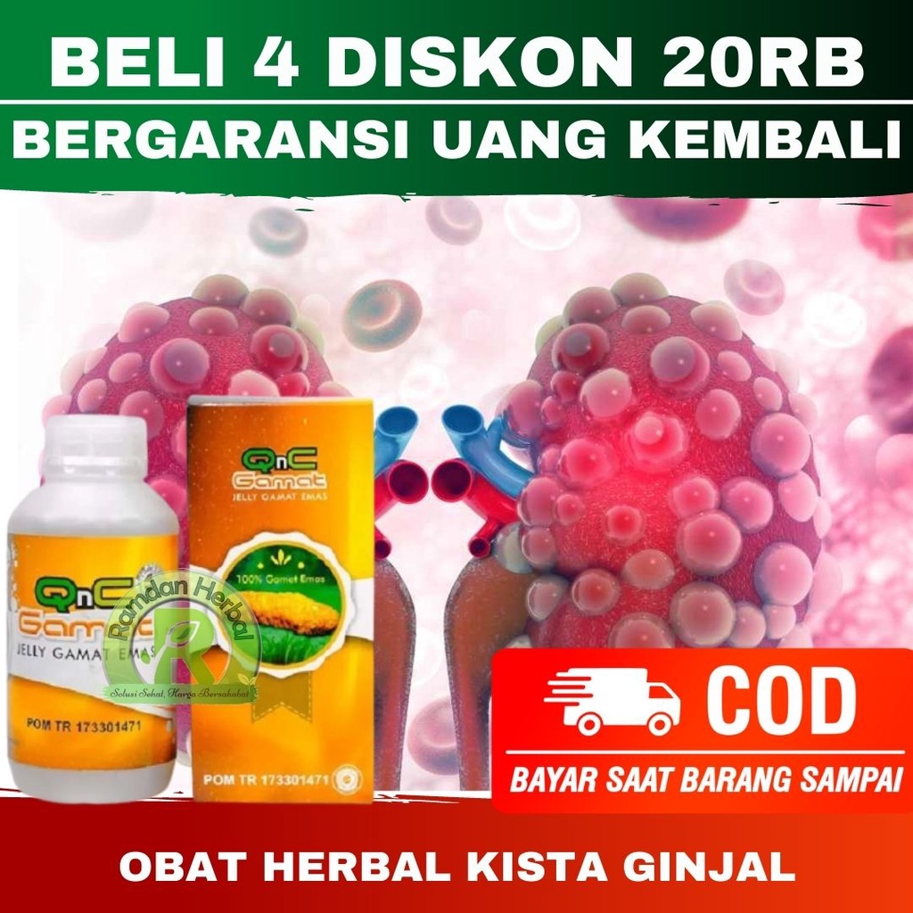 COD Obat Kista Ginjal Gangguan Pada Ginjal Penghancur Kista Ginjal QnC Jelly Gamat Asli