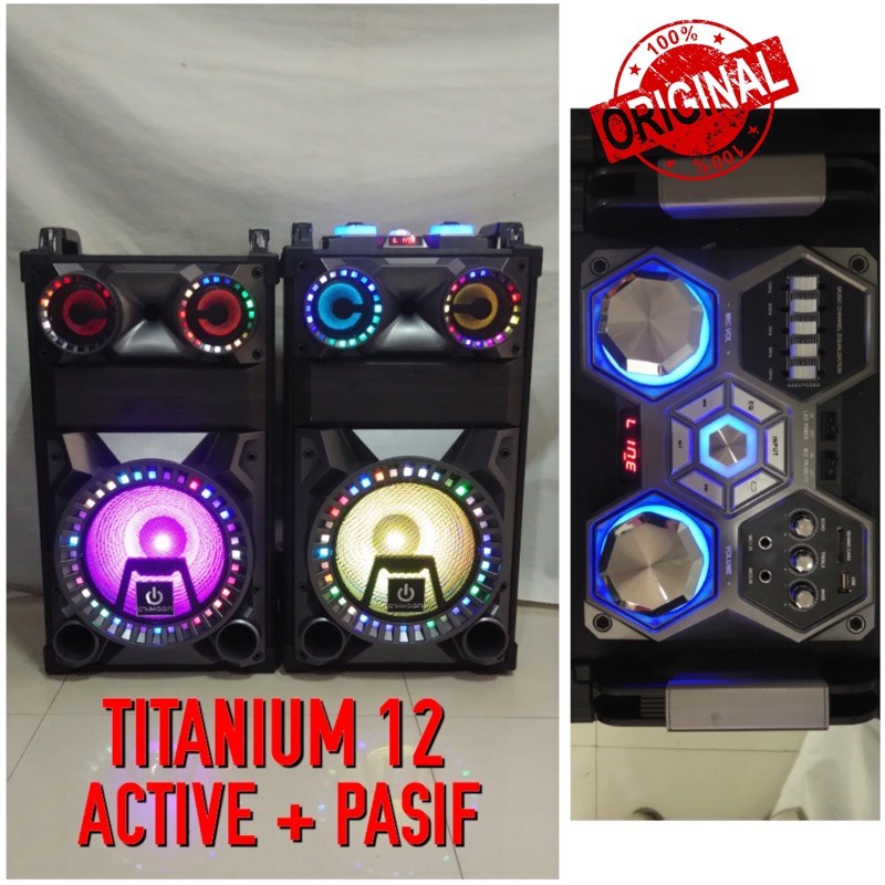 SPEAKER aktif pasif Crimson NEW MODEL 12inch led right