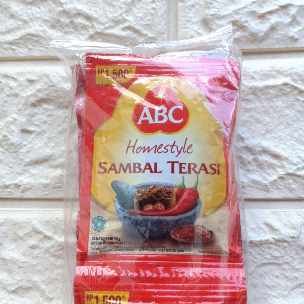 

Sambal Terasi ABC Homestyle Sachet 20gr Sambel 20g 20gram 20 g gr gram