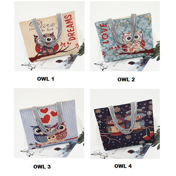 IRT 025 - Owl Tote Bag